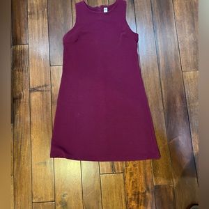 Old Navy ribbed raspberry color Ponte Knit sheath dress. EUC. medium weight.